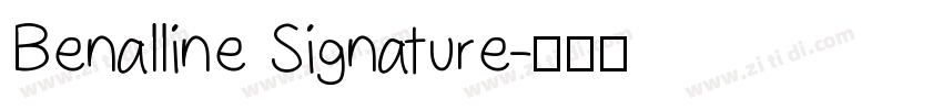 Benalline Signature字体转换